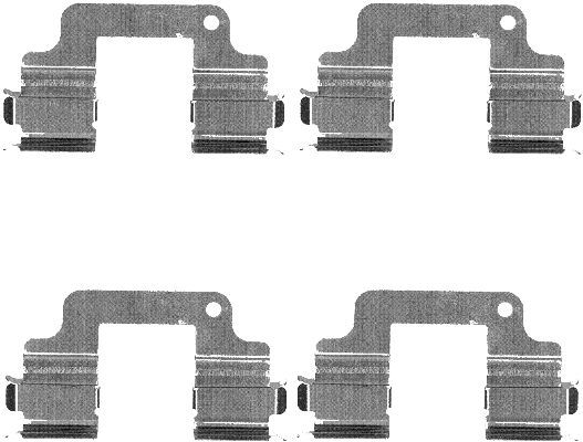 HELLA PAGID Комплектующие, колодки дискового тормоза 8DZ 355 203-371